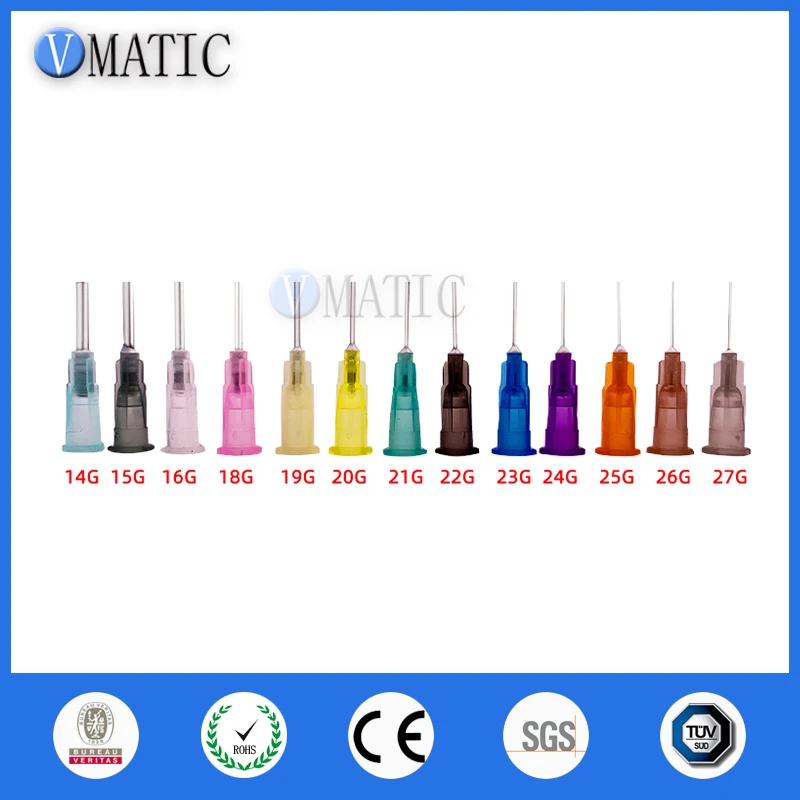 100pcs 20Ga Yellow Dispensing Needle Tips Flux Soldering Paste Solder Paste Flux Needles 1/2 Inch Dia 0.62mm