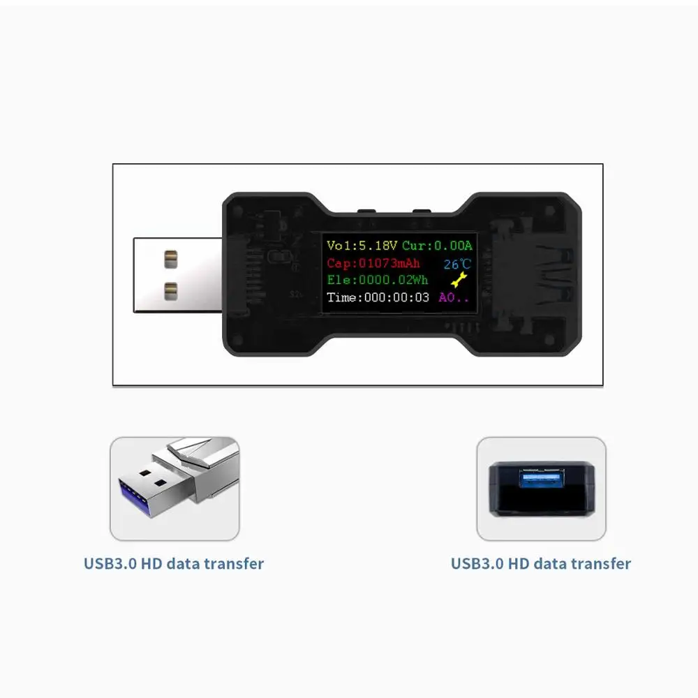 FNB18 USB Тестер DC Цифровой вольтметр amperimetro измеритель напряжения тока Ампер Вольты ампреметр детектор Банк питания зарядное устройство индикатор
