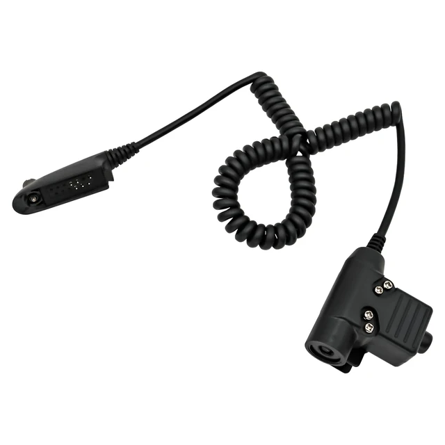 HYS Compatible avec oreillette Motorola en forme de G, PTT avec micro,  oreillette radio à 2 broches, dp1400 cp040 gp300 Hytera Talkie-walkie  casque