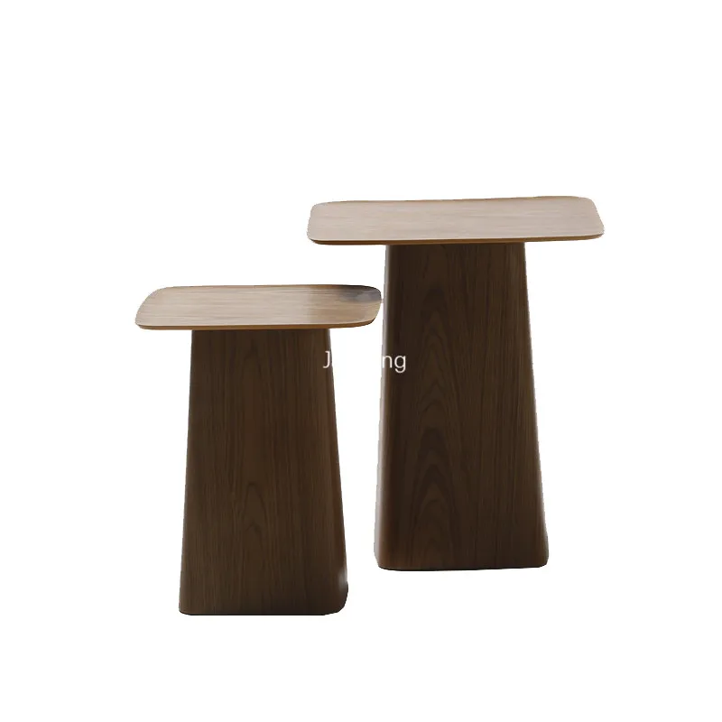 Coffee Tables Luxury Nordic Walnut Color Wooden Living Room Dining Room Balcony Casual Simple Side Table Combination Foot Table