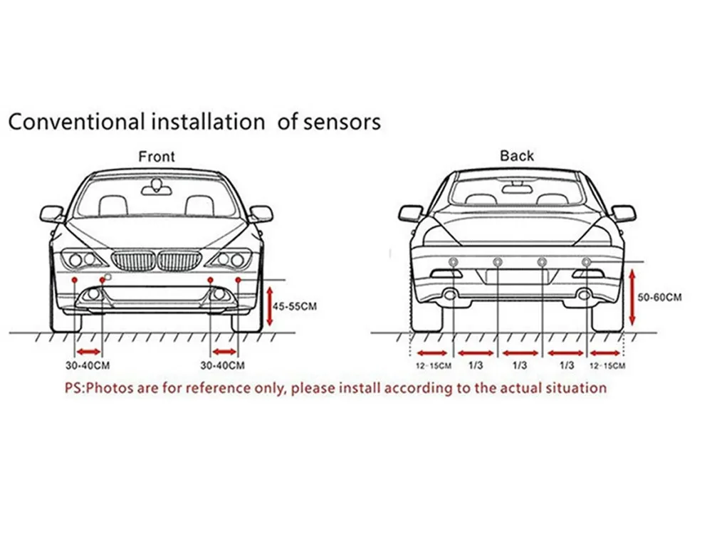 Парковочный радар (парктроник) с датчиками на задний бампер Lada Калина хэтчбе