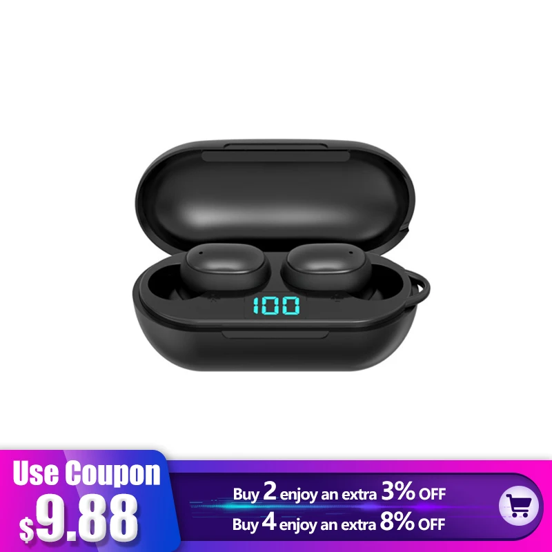 TWS-стереонаушники с поддержкой Bluetooth 5 0 и зарядным футляром на 2200 мА · ч |