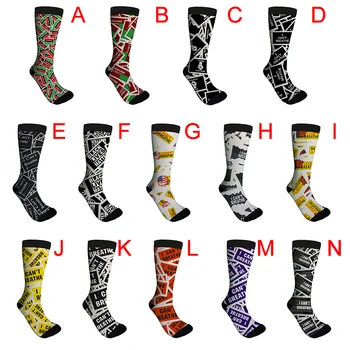 

Sport Stocking I CAN'T BREATHE Protest Letter Printing Cotton Socks Casual Crew Standard