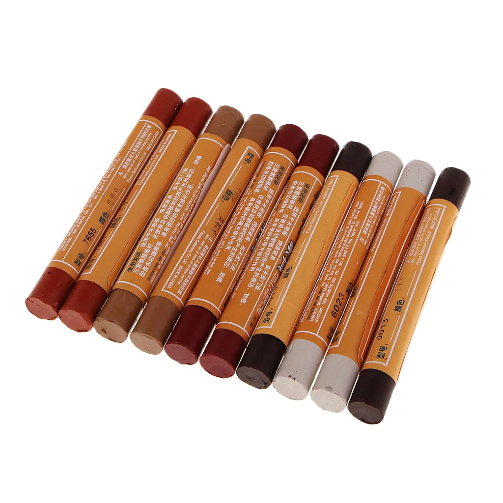 

10 Piece Furniture Repair System Restore Scratched Furniture Any Wood Surface - No Need to use Wood Filler (5 Colors)