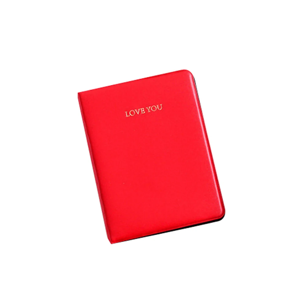 64 кармана LOVE YOU фотоальбом держатель для Polaroid Fujifilm Instax Mini - Цвет: Красный