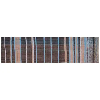 

Handmade Multicolor Vintage English Striped Rug Runner Rug 090x334 Cm-2'11''X10'11''