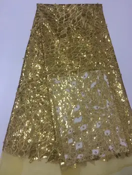 

African Lace Fabric 2020 High Quality French Lace 3D Flower Patch Lace Applique Fabric Lace Flowers Beaded for Wedding