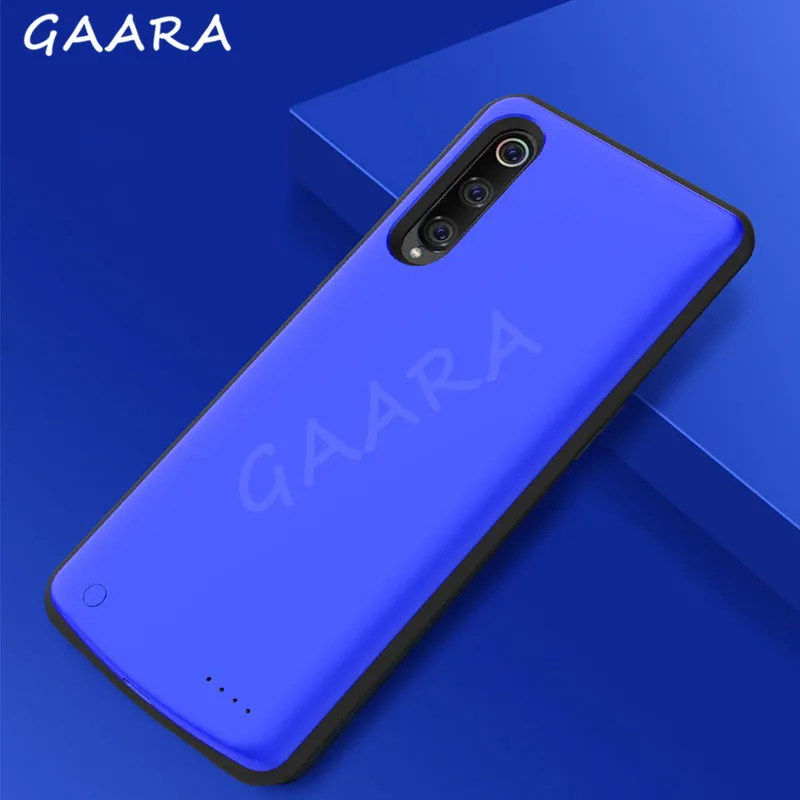

6500mAh External Power Bank Case for Xiaomi Mi 9 Solid Silicone Soft Cover Battery Case High Capacity Slim Battery Charging Case