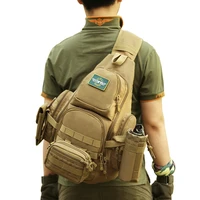Hiking Fishing shoulder messenger bag 600D Waterproof nylon 35L Large-capacity  Camping Travel kettle pockets Trekking