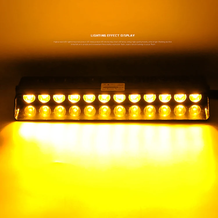 Nlpearl 1 шт. автомобильный светильник в сборе светодиодный стробоскопический светильник для автомобиля Предупреждение льная лампа светодиодный мигалка светильник s Красный Синий светодиодный полицейский светильник s - Color: 1PCS-Yellow