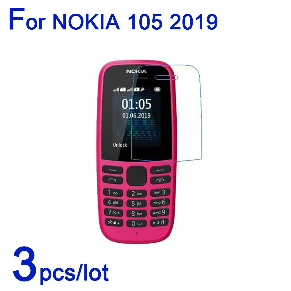3 шт./лот, мягкие Защитные пленки для Nokia 220 105, прозрачные/матовые/нано Противоударные Защитные пленки для Nokia 220 105 4G() lcd