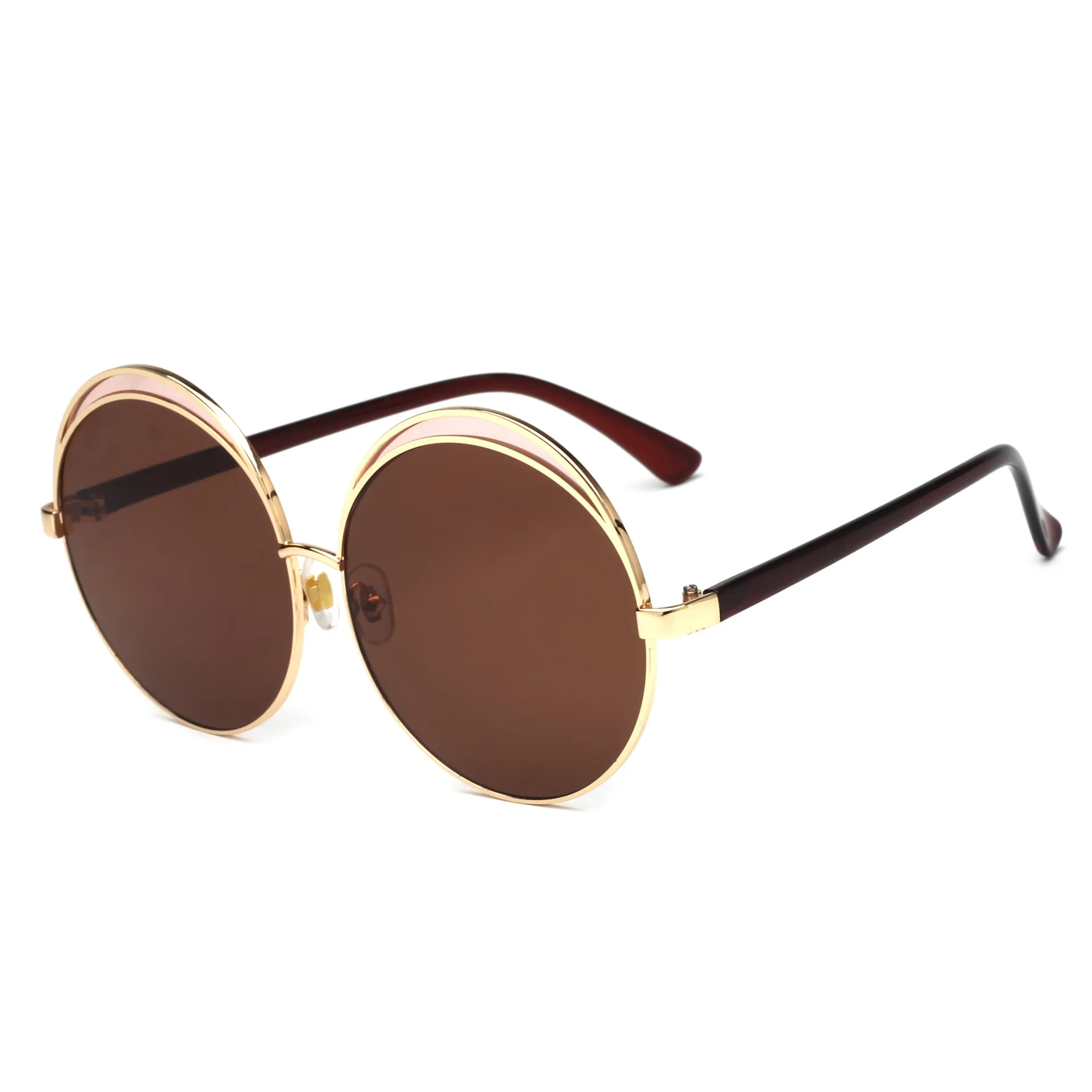 Популярные Металлические солнцезащитные очки для женщин, модные солнцезащитные очки с защитой от ультрафиолета, солнцезащитные очки в европейском стиле