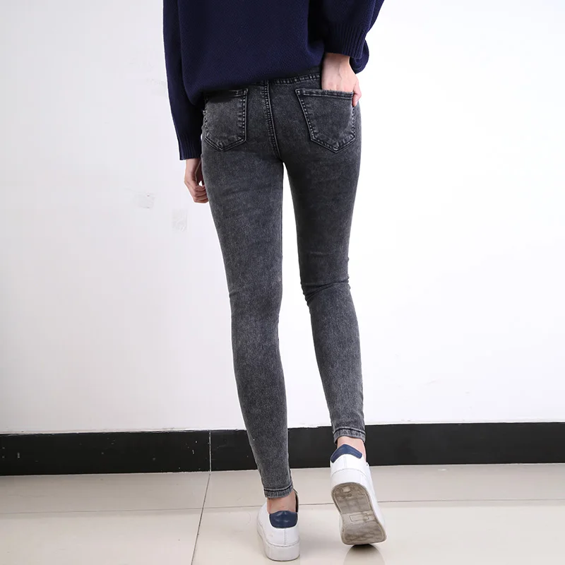 LEIJIJEANS, Модные осенние леггинсы, синие, S 6XL, женские, средняя талия, размера плюс, женские, средняя эластичность, полная длина, брюки, обтягивающие, узкие джинсы