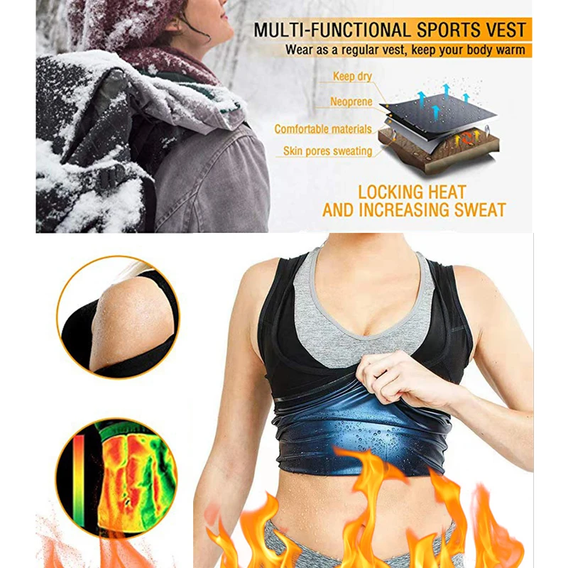 

Sweat Shaper Vest for Men Women Slimming Belt Belly Vest Body Shaper Fat Burning Shaperwear Waist Trainer Corset