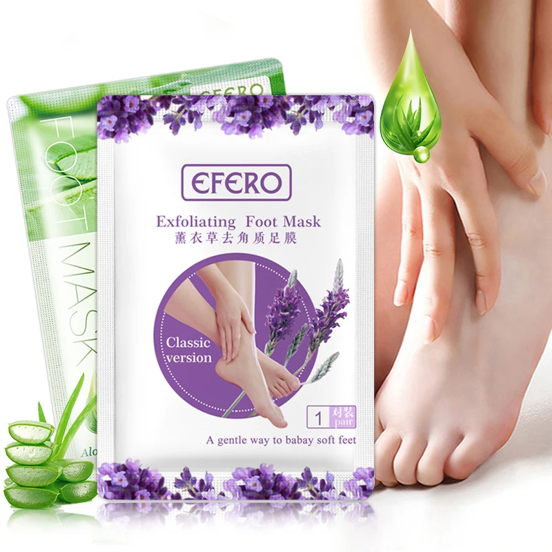 EFERO 2 пары = 4 предмета в комплекте оказывающего отшелушиващее и смягчающее