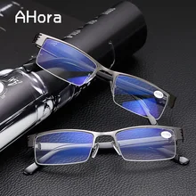 Ahora очки для чтения квадратная полурамка пресбиопические очки мужские и женские солнцезащитные очки+ 1,0+ 1,5+ 2,0+ 2,5+ 3,0+ 3,5+ 4,0