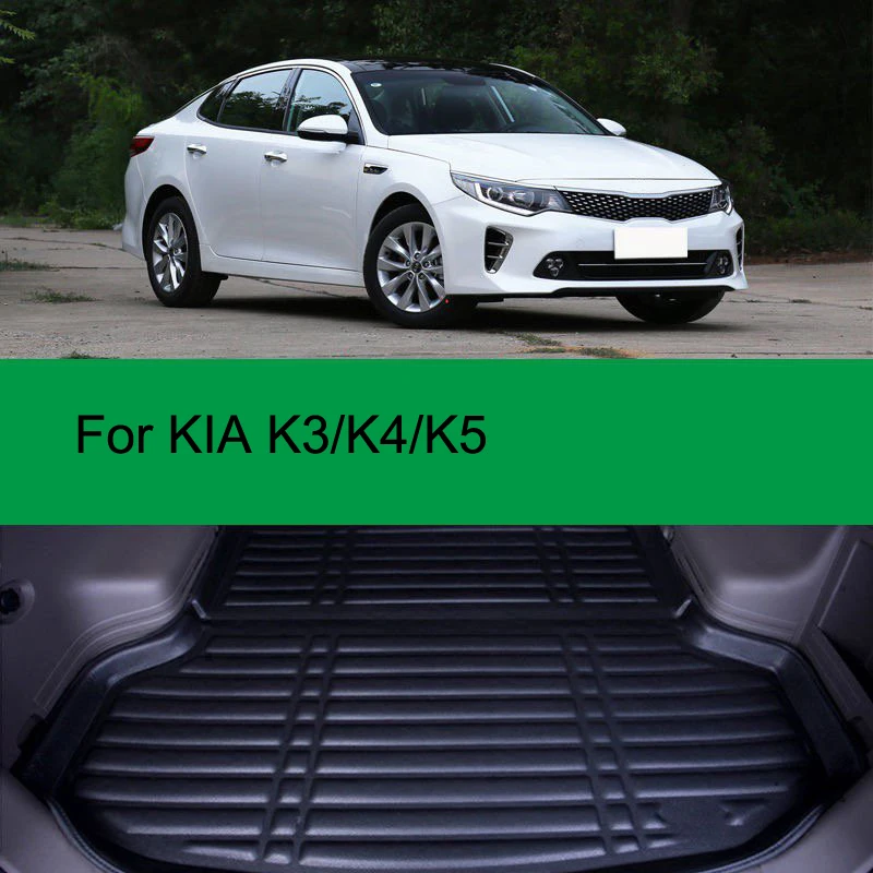 Для KIA K3/K4/K5 2011- 1 шт. автомобильный Стайлинг грузовой лайнер автомобильный коврик для багажника ковер интерьерные коврики кожаный коврик авто аксессуары