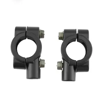 

2 Pcs Universal Motorcycle Black/Chrome Handlebar Rearview Mirror Mount Adapter Holder Clamp For Honda 8MM/10MM