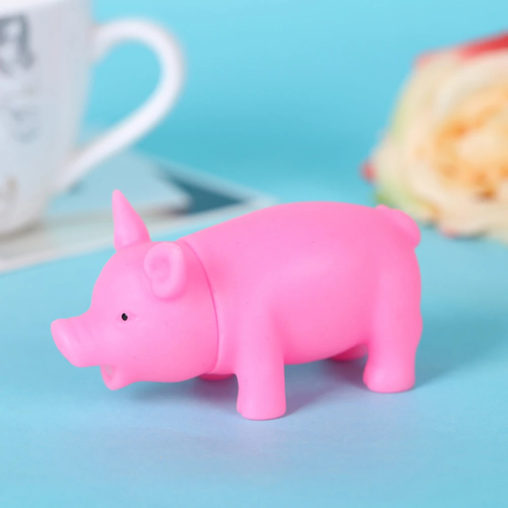 Kawaii силиконовые скрипучие фигурки свинки миниатюрные сжимаемые Антистресс игрушка для розыгрыша для детей украшения дома аксессуары