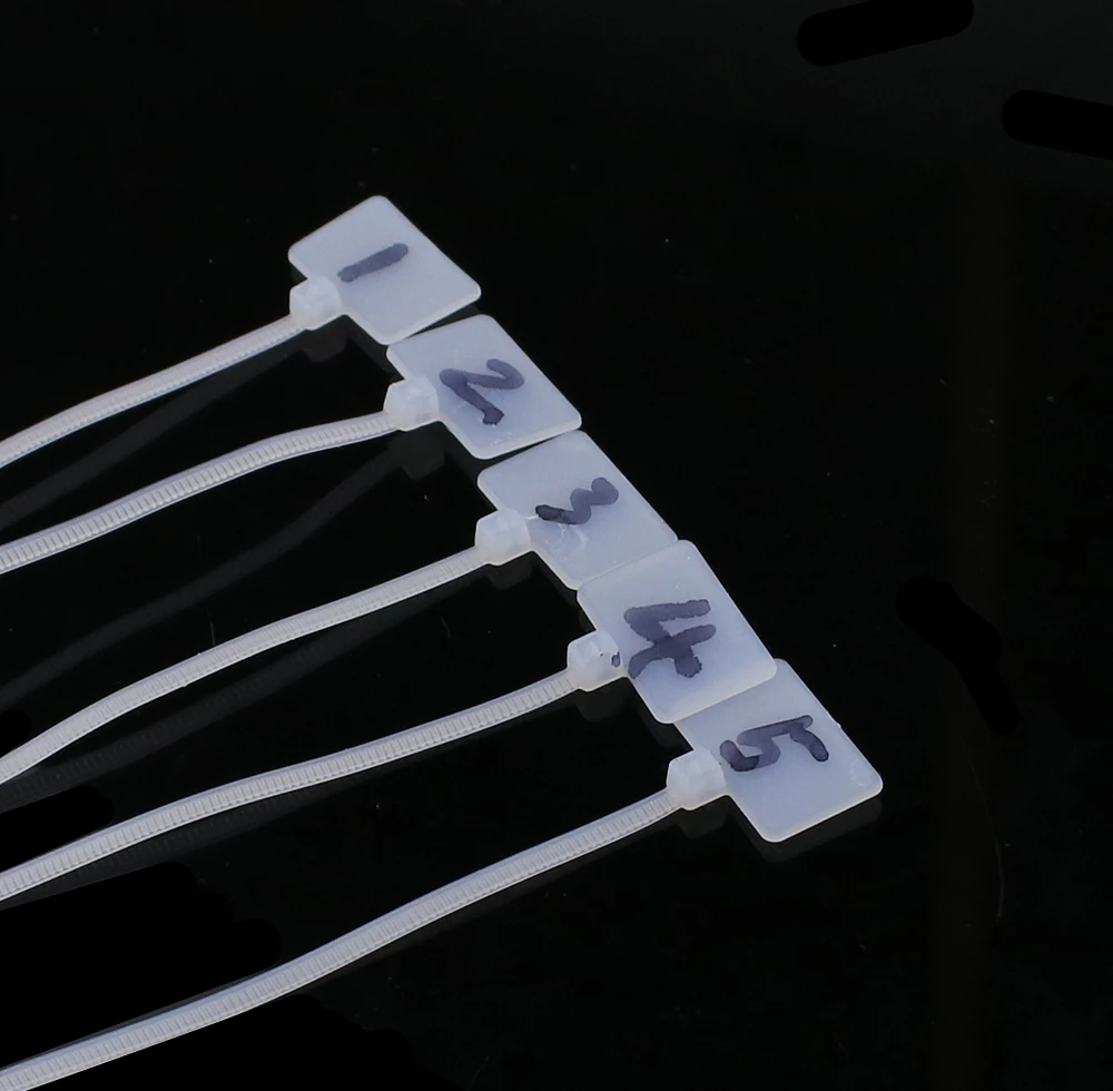 100 шт. белые пластиковые нейлоновые метки ярлыки фотозвенья галстуки 2 5 мм x мм|zip