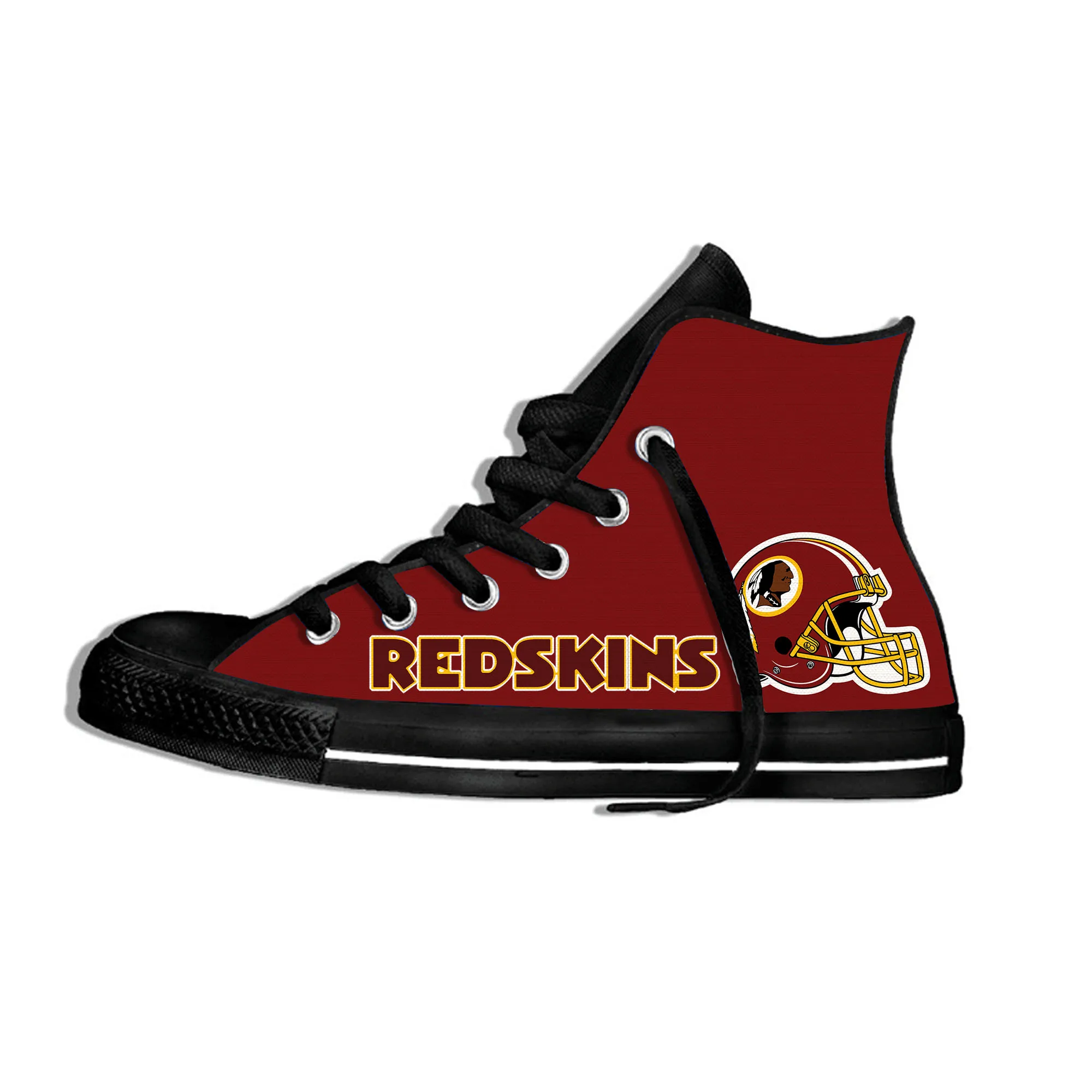 B Redskins/легкая обувь для отдыха с высоким берцем; Мужская и женская повседневная обувь для фанатов футбола в стиле «тона»; парусиновые дышащие кроссовки на плоской подошве - Цвет: B