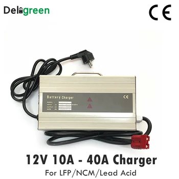 

12V 35A 40A Smart Portable Charger for Electric forklift,Scooter for 16.8V Li-ion 14.6V Lifepo4 LiNCM lead acid battery