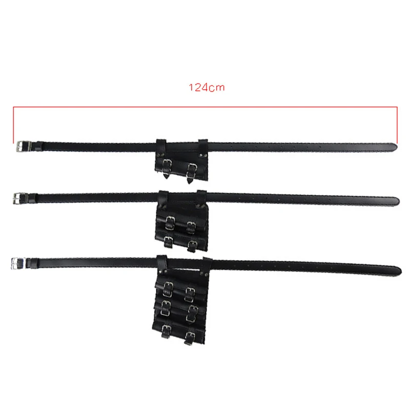 1/2/3 Medieval Sword Holder PU Leather Sword Belt Waist Sheath Adult Men Knight Battle Weapon Rapier Ring Belt Strap Holster sword belt sheath