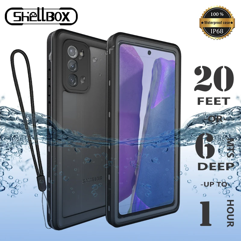Caso de telefone impermeável para samsung s20 ultra caso samsung nota 20 à prova de água para samsung galaxy note 10 plus s 20 a51 capa