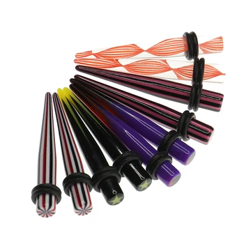 

5 Pair Colorful Taper with Double O-ring Ear Stretching Plug 6mm(2G)