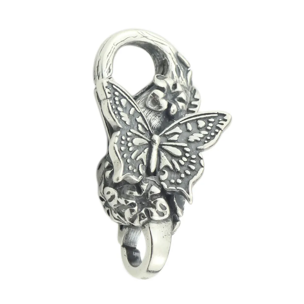 

Butterfly Lobster Clasp 925 Sterling Silver Lock For DIY Bracelet Making Fit European Brand Bracelet Jewelry