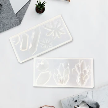 

2Pcs/Set DIY Pendant Decoration Casting Silicone Mould Crafts Jewelry Making Tools Crystal Epoxy Resin Mold