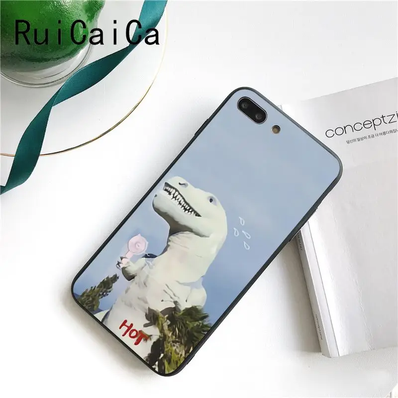 Funny Fat Man Love Heart Dinosaur Illustration