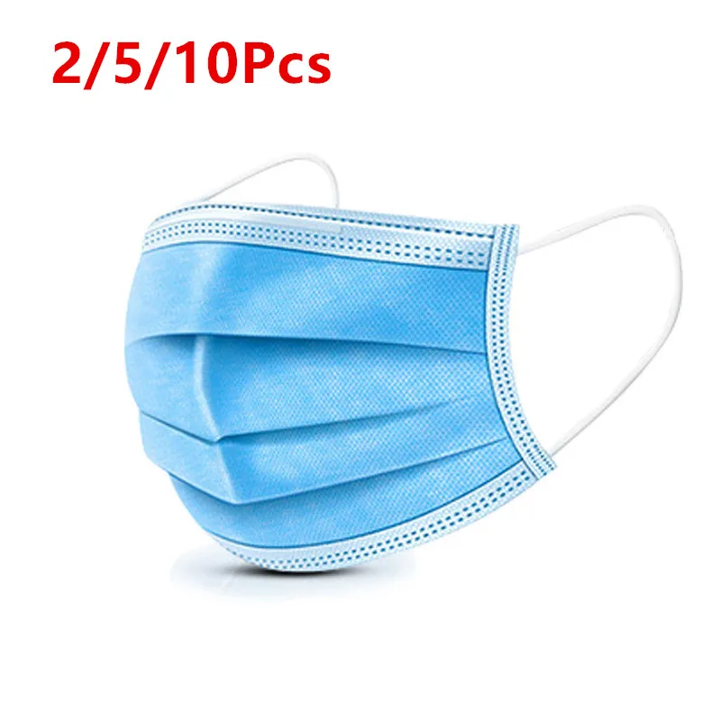 

In stock!Disposable Masks 10/50 pcs Mouth Mask 3-Ply Anti-Dust Nonwoven Elastic Earloop Salon Mouth Face Masks