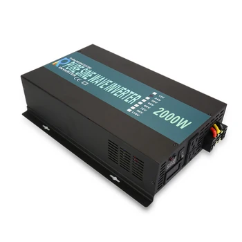 

2000W Pure Sine Wave Power Inverter 24V 220V Solar Inverters Converters Power Supply Transformer 12V/48V DC to 110V/120V/240V AC