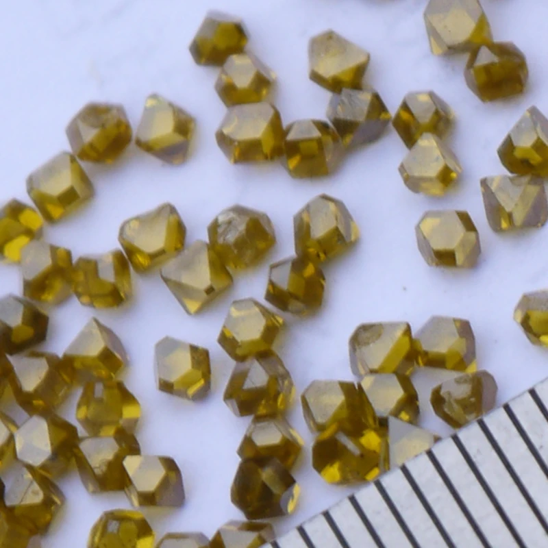 Высокое качество, 5 шт./лот, однокристальный синтетический бриллиант, размер 2,2 мм, 0,109 г/шт., твердые Искусственные алмазные гранулы