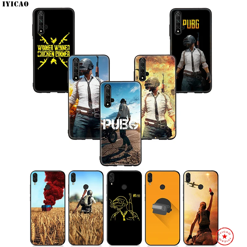Игровой чехол IYICAO PUBG мягкий для Huawei Honor 20 10 9X 9 8C 8X 8 7X 7C 7A 6A Nova 5i 4 3i 2 2i Lite Pro View Note |