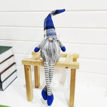 

Long Leg Sitting Tomte Christmas navidad Gnome Doll Decorations Tabletop Santa Ornaments Holiday Present