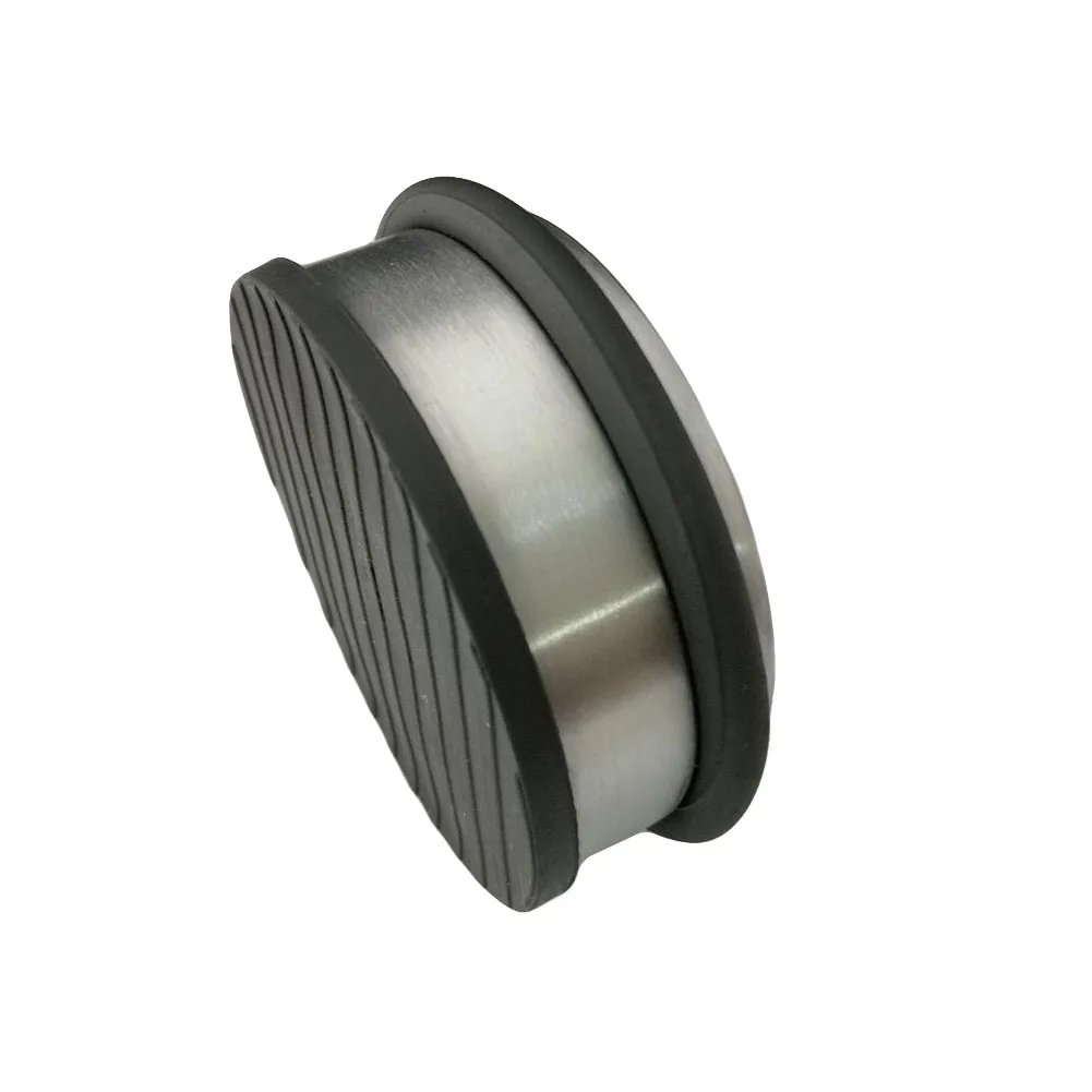 

Buffer Durable Practical Wear Resistance Stainless Steel Door Stop Portable Safety Guard Anti Slip Floor Mount Home Rubber Ring