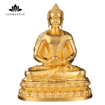 

buddhist supplies Resin Guanyin Statue Western Sansheng Station Statue Guanyin Buddha Decoration buddha statue metal