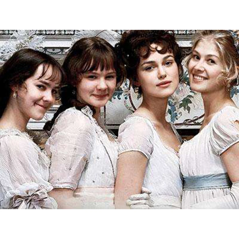 Beautiful sister Diamond Painting Full Square/round Embroidery Kit Pride and Prejudice Mosaic wall Sticker WG1982 | Дом и сад