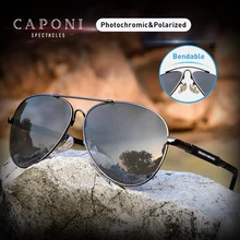 Капони фотохромные Солнцезащитные очки Мужские новые тренды солнцезащитные очки поляризационные высокое качество сплав безопасные для вождения солнцезащитные очки мужские BS9812