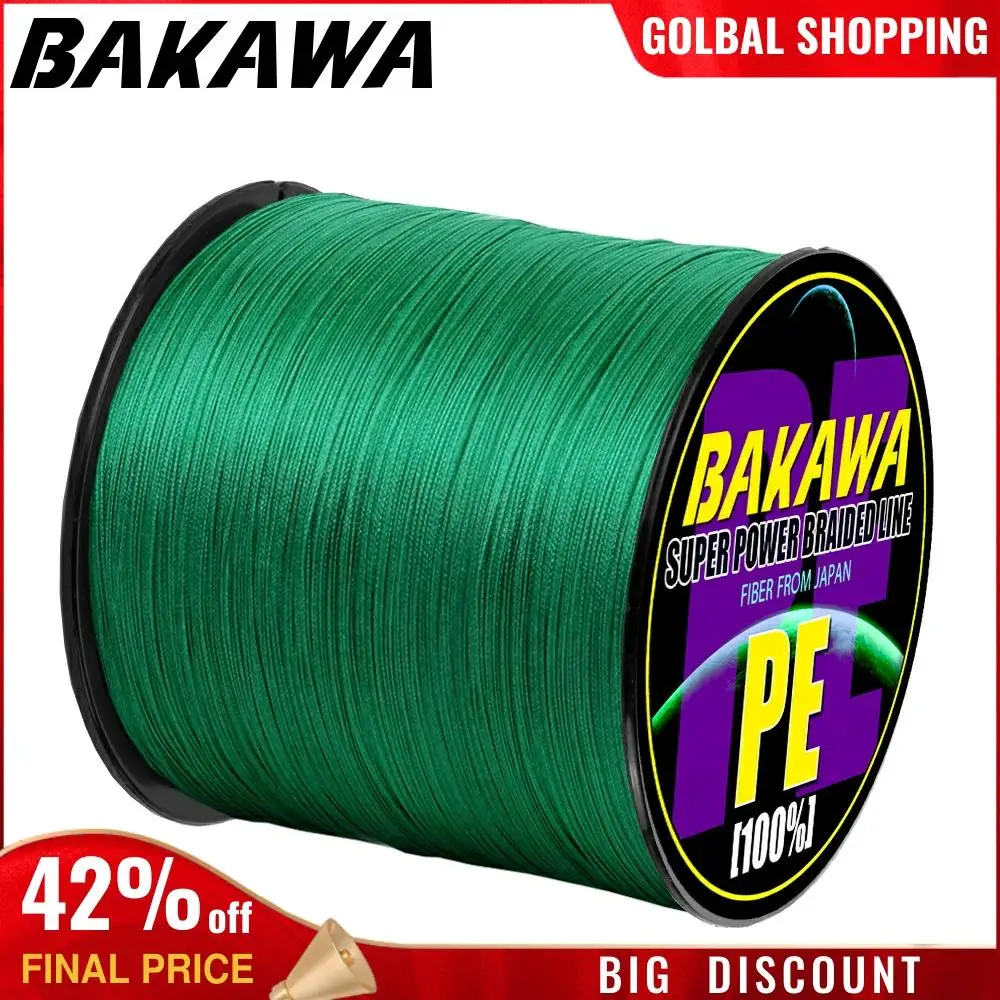 Good Deal Braided-Line Japan PE Bakawa 4 Size:10-85lb 330yds-Diameter:0.2mm-0.42mm Gjoywqrl