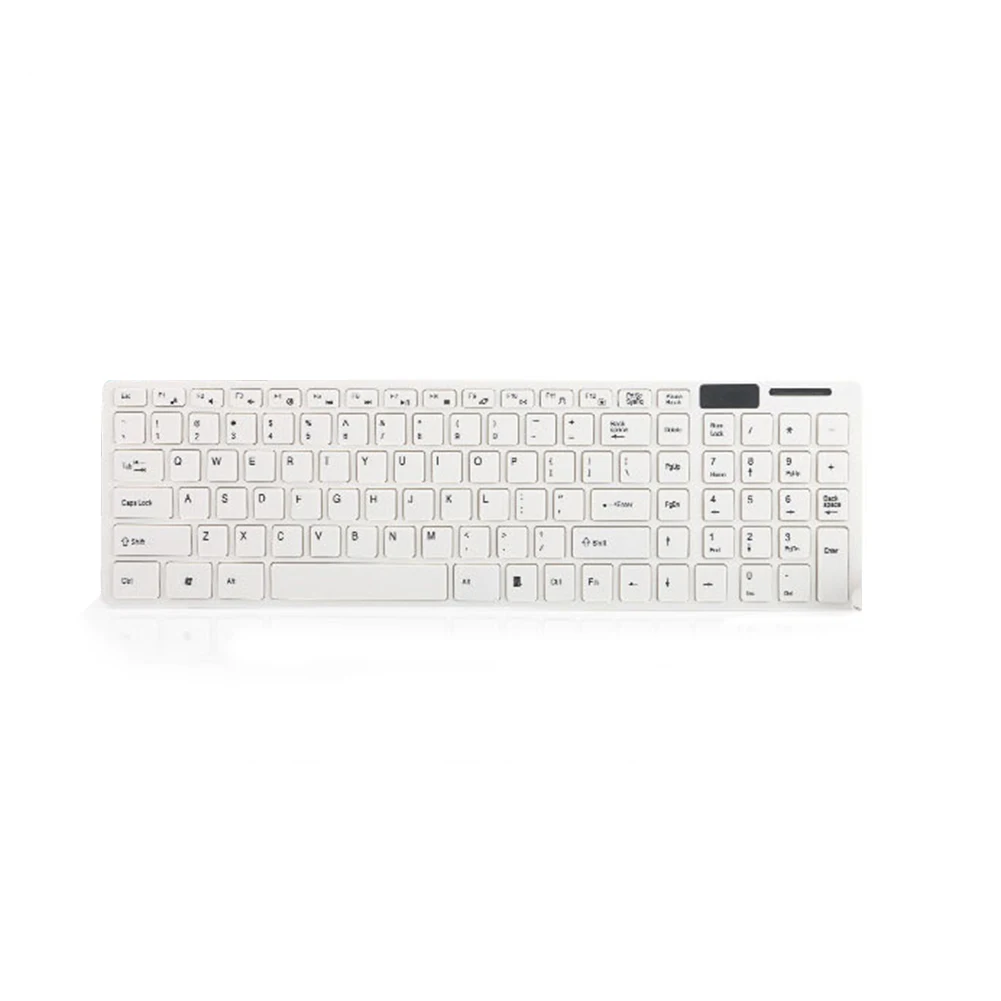 2,4G Беспроводная клавиатура и мышь комплект беспроводная оптическая мышь 1600 точек/дюйм Клавиатура Набор для ноутбука PC SP99 - Цвет: Белый