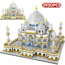 Mini Blocks World Famous Architecture Taj Mahal 3D Model Building Blocks 3950 Pcs Bricks Creator Educational Toys for Kids Mini Blocks World Famous Architecture Taj Mahal 3D Model Building Blocks 3950 Pcs Bricks Creator Educational Toys for Kids