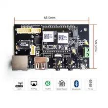 Up2Stream Pro WiFi and Bluetooth 5.0 HiFi audio receiver board with spotify airplay dlna internet radio and streaming music. цена Up2Stream Pro WiFi and Bluetooth 5.0 HiFi audio receiver board with spotify airplay dlna internet radio and streaming music. цены онлайн