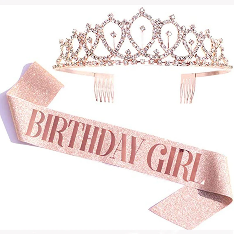 birthday sash and crown