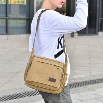 

Tidog Large-Capacity Multi-Function Casual Canvas Shoulder bag