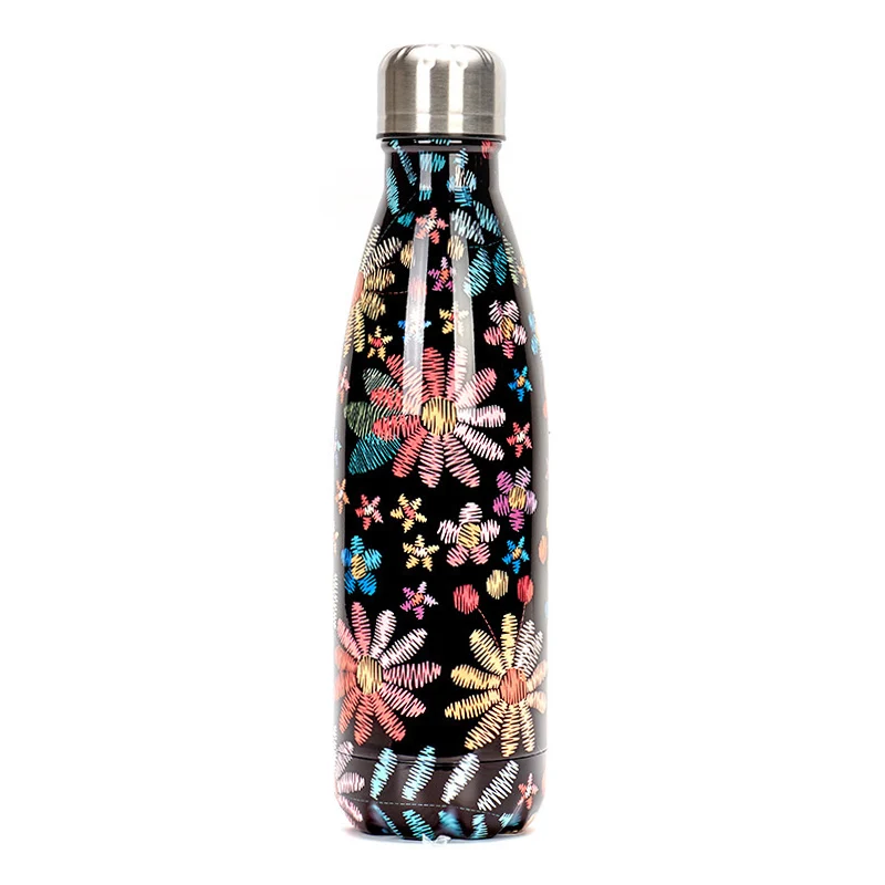 New Flamingo Floral Water Bottle BPA free Stainless Steel Thermos Bottle Gym Sport Travel Insulated Cup Mug Christmas Tumbler