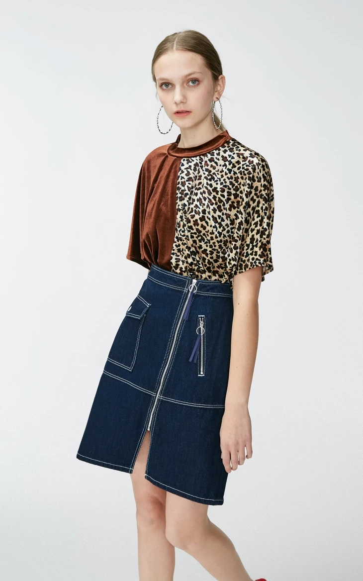 Vero Moda женская футболка с леопардовым принтом и круглым вырезом | 3191T1507