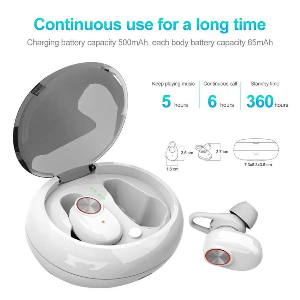 Bluetooth наушники-вкладыши Bluetooth 4,2/5,0 настоящие спортивные наушники 15H Playtime 3D стерео звук наушники-вкладыши
